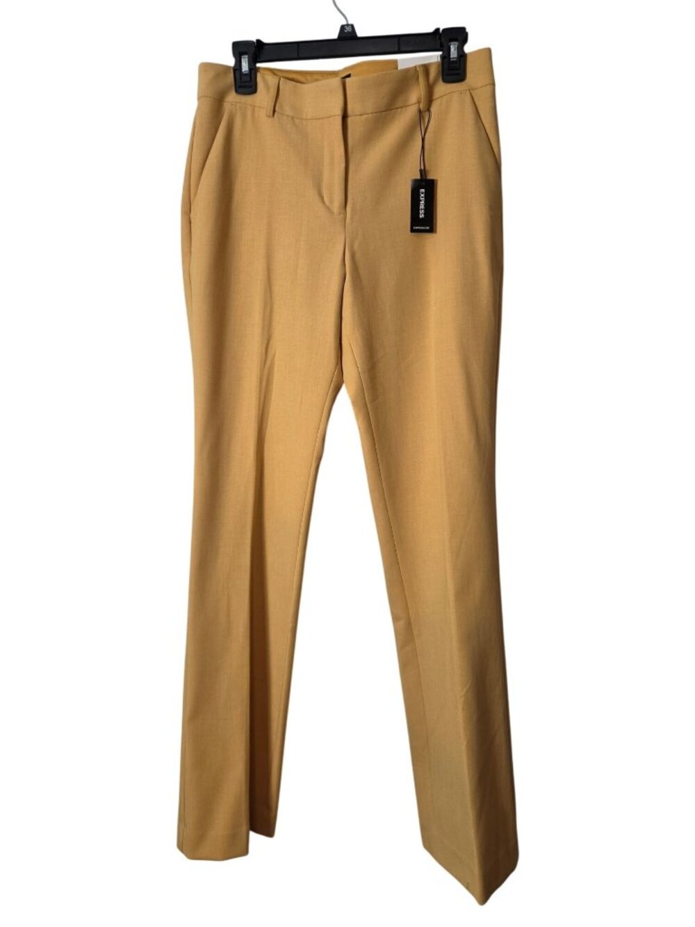 Classic Professional Express Gold Dress Pants Office Quiet Luxury Polished - Picture 10 of 13